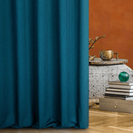 Casa si Gradina - Textile si covoare - Perdele si draperii - Draperii - Draperie TERRA COLLECTION MOROCCO din tesatura de in, 140 x 250 cm, turcoaz - Infinity.ro
