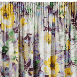 Casa si Gradina - Textile si covoare - Perdele si draperii - Draperii - Draperie AMELIE din catifea moale, cu model floral, 140 x 270 cm, bej, galben - Infinity.ro
