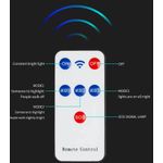 Casa si Gradina - Corpuri si surse de iluminat - Iluminat exterior - Lampi solare - Lampa solara stradala, 640 LED-uri 1600W, baterie 6000mAh, cu telecomanda, 74cm, negru - Infinity.ro