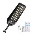 Casa si Gradina - Corpuri si surse de iluminat - Iluminat exterior - Lampi solare - Lampa solara stradala, 640 LED-uri 1600W, baterie 6000mAh, cu telecomanda, 74cm, negru - Infinity.ro