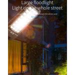 Casa si Gradina - Corpuri si surse de iluminat - Iluminat exterior - Lampi solare - Lampa solara stradala, 640 LED-uri 1600W, baterie 6000mAh, cu telecomanda, 74cm, negru - Infinity.ro