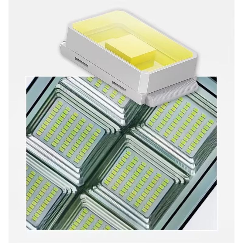 Casa si Gradina - Corpuri si surse de iluminat - Iluminat exterior - Lampi solare - Lampa solara stradala, putere 300W, cu telecomanda, senzor de lumina si miscare, IP66, gri-negru - Infinity.ro