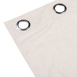 Casa si Gradina - Textile si covoare - Perdele si draperii - Draperii - Draperie decorativa, tip blackout, cu aspect de piele suede, cu inele, 140x260 cm, crem - Infinity.ro