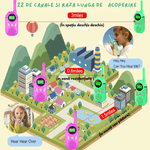 Jucarii, Copii si Bebe - Jucarii si jocuri - Jucarii & jocuri educative - Jucarii interactive - Set 2 statii Walkie Talkie pentru copii, cu Raza Lunga de Actiune, functia Vox, Varsta Recomandata +3 ani, Sunet clar - Infinity.ro