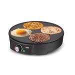 Electronice si Electrocasnice - Electrocasnice bucatarie - Aparate de gatit & desert - Aparate de preparat desert - Aparat electric pentru preparat micul dejun, RAF R2508, 1200 W, diametru 30 cm, Negru - Infinity.ro