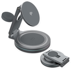 Laptop, Telefoane si Tablete - Telefoane mobile si accesorii - Accesorii Telefoane - Incarcatoare telefoane - Incarcator wireless Qi2 Fast Charge 15W, Statie de incarcare 3-in-1 rotativ 360°, Pliabil, Telefon, Smartwatch, Casti - Infinity.ro