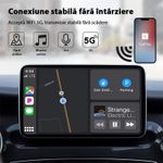 Auto si Moto - Electronice auto - Accesorii electronice auto - Adaptor Wireless Techstar® CTHT-020-2 Pentru Apple CarPlay Si iPhone iOS 10+, Dongle USB-Type C , WiFi 5G, Bluetooth - Infinity.ro