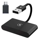 Auto si Moto - Electronice auto - Accesorii electronice auto - Adaptor Wireless Techstar® CTHT-020-2 Pentru Apple CarPlay Si iPhone iOS 10+, Dongle USB-Type C , WiFi 5G, Bluetooth - Infinity.ro