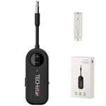 Auto si Moto - Electronice auto - Accesorii electronice auto - Adaptor Wireless 2 in 1 Receptor si Transmitator Audio TX/RX Techstar® M28 Negru, cu Bluetooth BT 5.3 si Conector Port - Infinity.ro