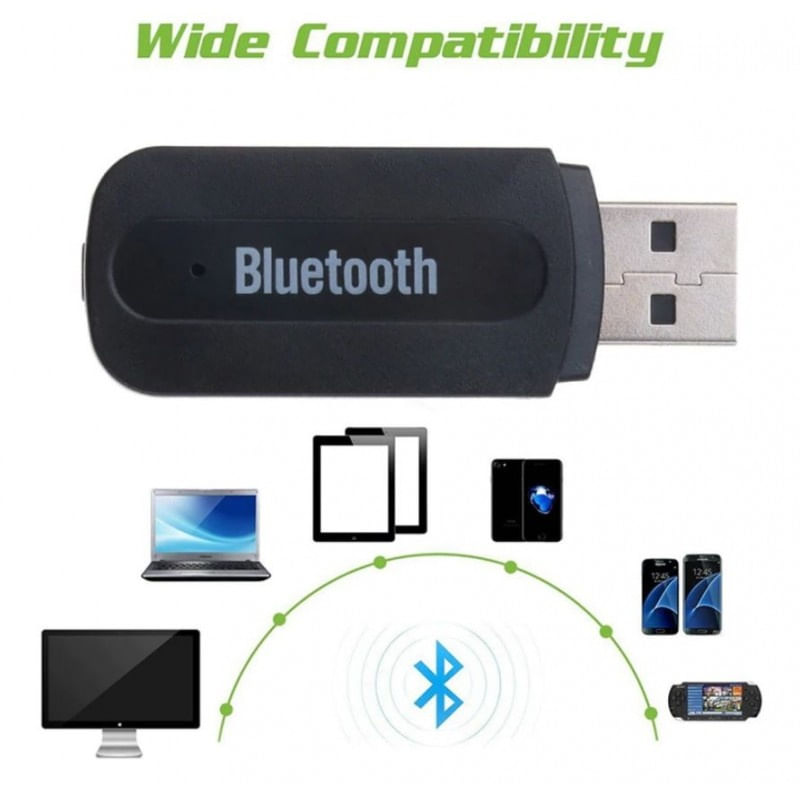 Auto si Moto - Electronice auto - Accesorii electronice auto - Adaptor Receptor Audio USB cu Bluetooth Techstar® A2DP, Jack 3.5mm, Transmitator AUX, Negru - Infinity.ro