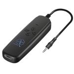 Auto si Moto - Electronice auto - Accesorii electronice auto - Transmitator receptor portabil 2 in 1 Techstar® M27, Compatibil Bluetooth 5.0, Reincarcabil, USB, AUX 3.5 mm, TV, PC - Infinity.ro