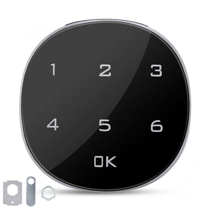 Casa si Gradina - Constructii - Feronerie si accesorii - Broaste si yale - Incuietoare Inteligenta Techstar®, Touch Screen Digital, 20mm, Alarma, Cod, Alimentare CR2023 si MicroUSB - Infinity.ro