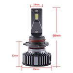 Auto si Moto - Electrice auto - Iluminare si semnalizare - Becuri auto - Set 2 LED-uri Auto Techstar® K9, 9005, 50w, 6000 Lumeni, 6500K, AUTO, 12-24 Volti, CSP, Canbus, Miez Cupru, Radiator - Infinity.ro