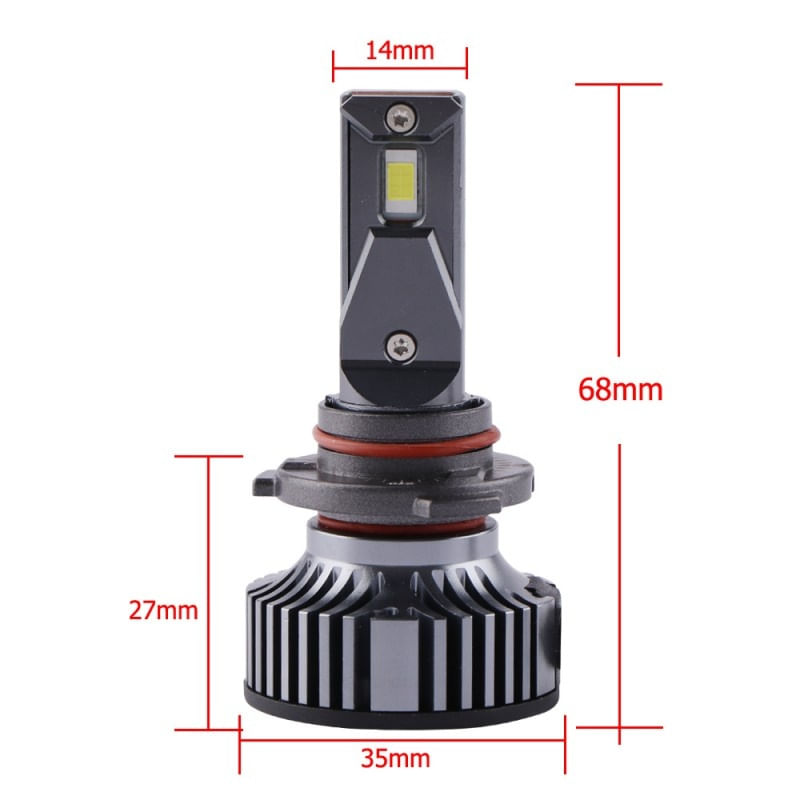Auto si Moto - Electrice auto - Iluminare si semnalizare - Becuri auto - Set 2 LED-uri Auto Techstar® K9, 9005, 50w, 6000 Lumeni, 6500K, AUTO, 12-24 Volti, CSP, Canbus, Miez Cupru, Radiator - Infinity.ro