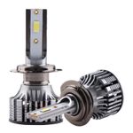 Auto si Moto - Electrice auto - Iluminare si semnalizare - Becuri auto - Set 2 LED-Uri Auto Techstar® V8, H7, 120W, 12-24V, 15000 Lumeni, 6000K, Unghi Fascicul 360°, CSP 3570, Canbus, Radiator - Infinity.ro