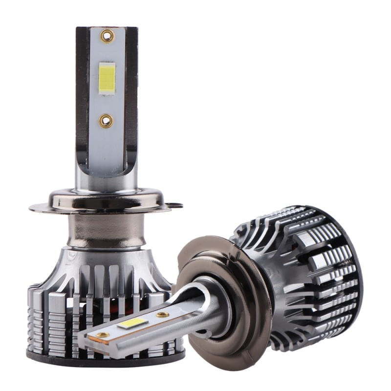 Auto si Moto - Electrice auto - Iluminare si semnalizare - Becuri auto - Set 2 LED-Uri Auto Techstar® V8, H7, 120W, 12-24V, 15000 Lumeni, 6000K, Unghi Fascicul 360°, CSP 3570, Canbus, Radiator - Infinity.ro
