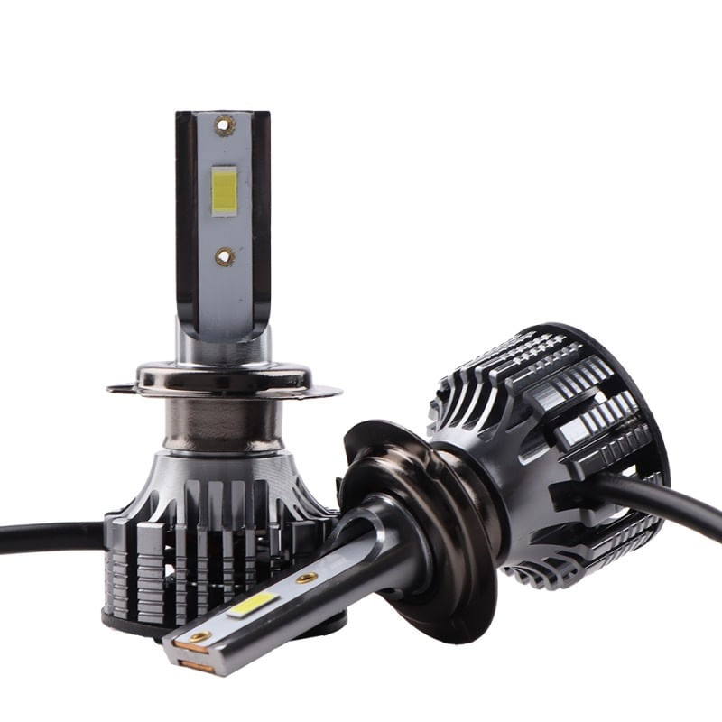 Auto si Moto - Electrice auto - Iluminare si semnalizare - Becuri auto - Set 2 LED-Uri Auto Techstar® V8, H7, 120W, 12-24V, 15000 Lumeni, 6000K, Unghi Fascicul 360°, CSP 3570, Canbus, Radiator - Infinity.ro