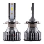 Auto si Moto - Electrice auto - Iluminare si semnalizare - Becuri auto - Set 2 LED-Uri Auto Techstar® V8, H7, 120W, 12-24V, 15000 Lumeni, 6000K, Unghi Fascicul 360°, CSP 3570, Canbus, Radiator - Infinity.ro