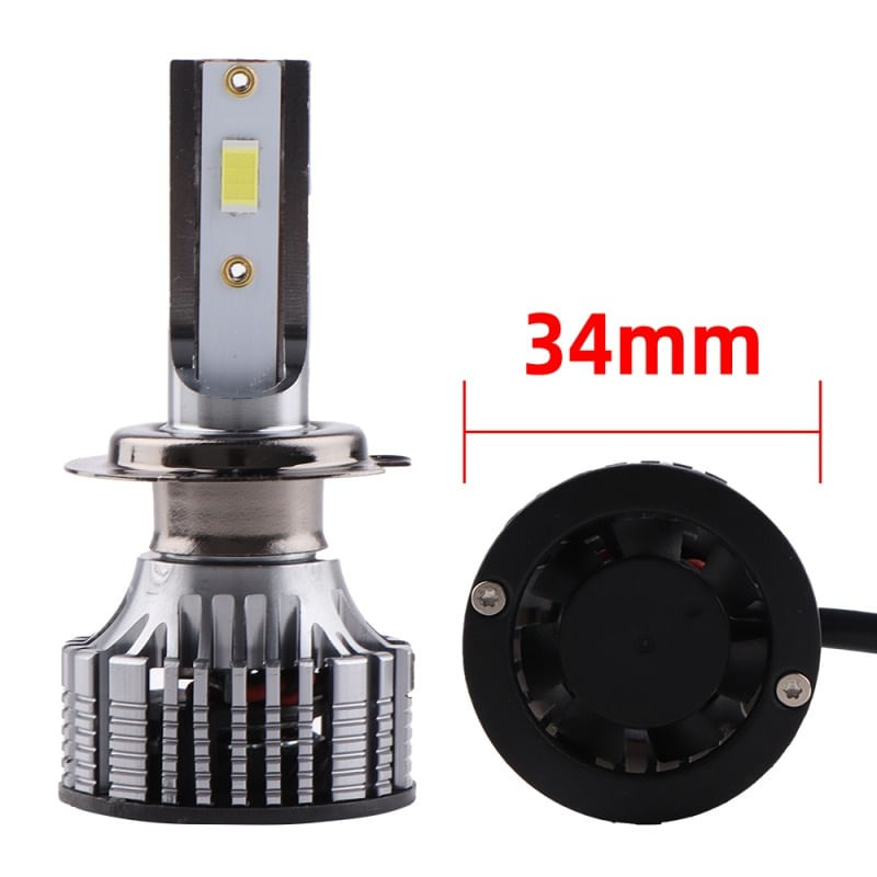 Auto si Moto - Electrice auto - Iluminare si semnalizare - Becuri auto - Set 2 LED-Uri Auto Techstar® V8, H7, 120W, 12-24V, 15000 Lumeni, 6000K, Unghi Fascicul 360°, CSP 3570, Canbus, Radiator - Infinity.ro