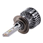 Auto si Moto - Electrice auto - Iluminare si semnalizare - Becuri auto - Set 2 LED-Uri Auto Techstar® V8, H7, 120W, 12-24V, 15000 Lumeni, 6000K, Unghi Fascicul 360°, CSP 3570, Canbus, Radiator - Infinity.ro
