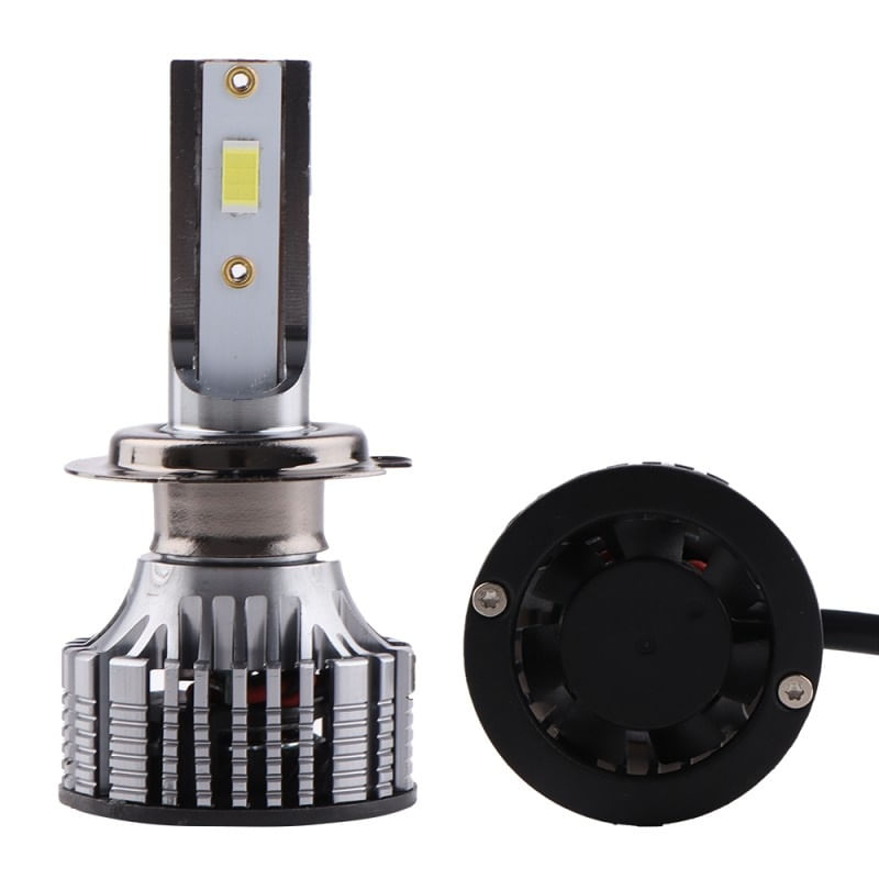 Auto si Moto - Electrice auto - Iluminare si semnalizare - Becuri auto - Set 2 LED-Uri Auto Techstar® V8, H7, 120W, 12-24V, 15000 Lumeni, 6000K, Unghi Fascicul 360°, CSP 3570, Canbus, Radiator - Infinity.ro