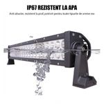 Casa si Gradina - Corpuri si surse de iluminat - Iluminat comercial si industrial - Proiectoare si lampi de lucru - Bara proiectoare LED Auto Offroad Techstar® PNB2, 72W, 12V-24V, 6000 K, 5280 Lumeni, IP 67, 36 cm, Flood Beam 60° cu - Infinity.ro