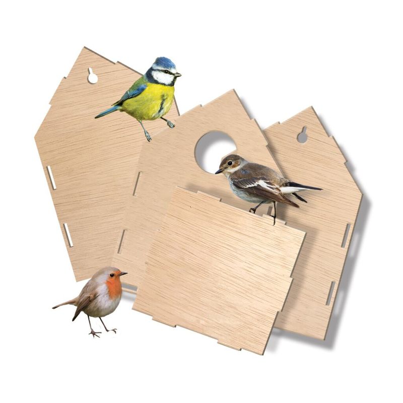 Jucarii, Copii si Bebe - Jucarii si jocuri - Jucarii & jocuri educative - Seturi de artizanat - Set Creativ Casuta Pentru Pasari - Infinity.ro