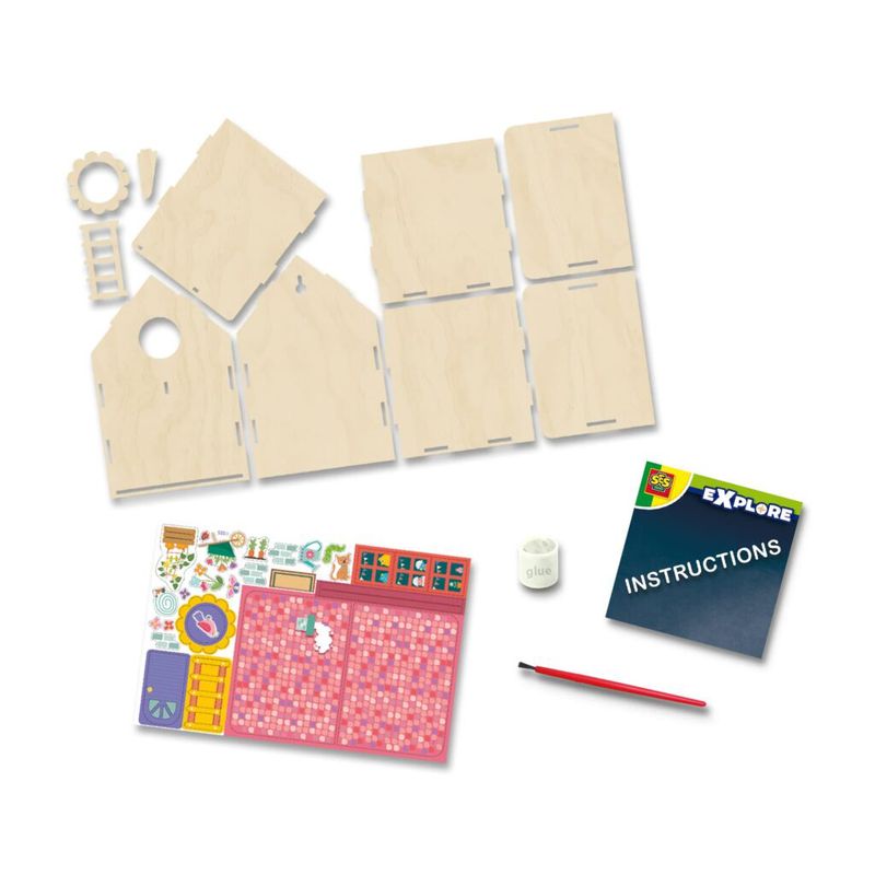 Jucarii, Copii si Bebe - Jucarii si jocuri - Jucarii & jocuri educative - Seturi de artizanat - Set Creativ Casuta Pentru Pasari - Infinity.ro