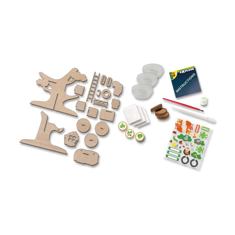 Jucarii, Copii si Bebe - Jucarii si jocuri - Jucarii & jocuri educative - Seturi de artizanat - Set Creativ Casuta Cu Gradina Din Copac - Infinity.ro