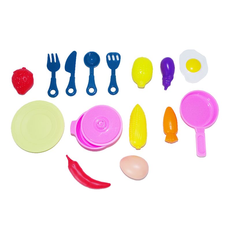 Jucarii, Copii si Bebe - Jucarii si jocuri - Jucarii de rol - Bucatarii copii - Bucatarie roz, cu robinet functional, 17 accesorii incluse, salamandra kids® - Infinity.ro