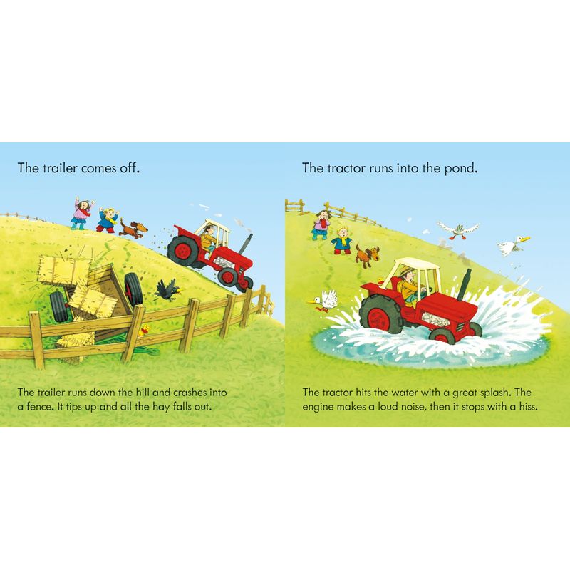 Jucarii, Copii si Bebe - Jucarii si jocuri - Jocuri si puzzle - Puzzle - Set 3 Puzzle + Carte - Poppy and Sam's Book and 3 Jigsaws: Tractors Usborne - Infinity.ro