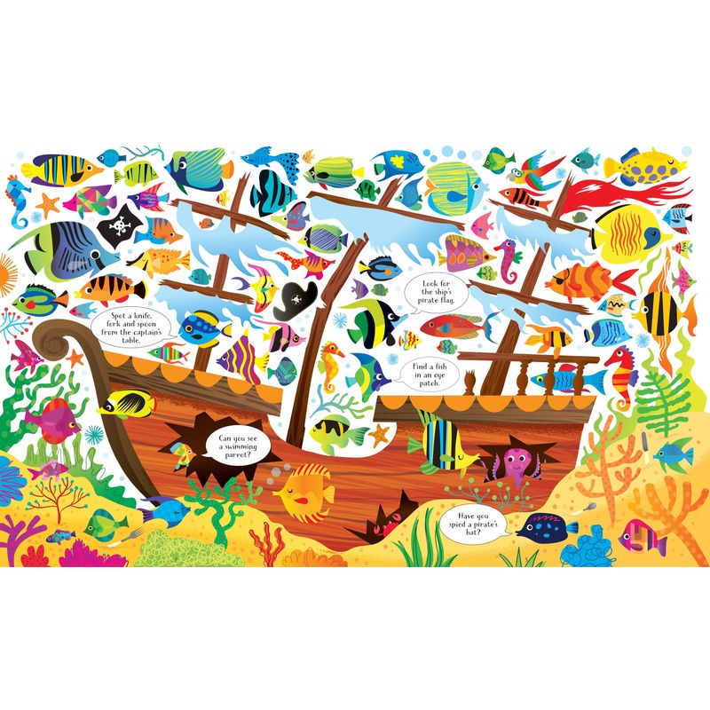 Jucarii, Copii si Bebe - Jucarii si jocuri - Jocuri si puzzle - Puzzle - Set Puzzle si Carte - Under the Sea Usborne Books - Infinity.ro