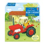 Jucarii, Copii si Bebe - Jucarii si jocuri - Jocuri si puzzle - Puzzle - Set 3 Puzzle + Carte - Poppy and Sam's Book and 3 Jigsaws: Tractors Usborne - Infinity.ro