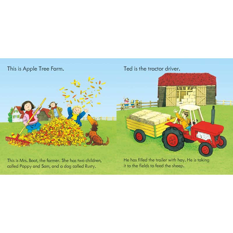 Jucarii, Copii si Bebe - Jucarii si jocuri - Jocuri si puzzle - Puzzle - Set 3 Puzzle + Carte - Poppy and Sam's Book and 3 Jigsaws: Tractors Usborne - Infinity.ro