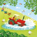 Jucarii, Copii si Bebe - Jucarii si jocuri - Jocuri si puzzle - Puzzle - Set 3 Puzzle + Carte - Poppy and Sam's Book and 3 Jigsaws: Tractors Usborne - Infinity.ro