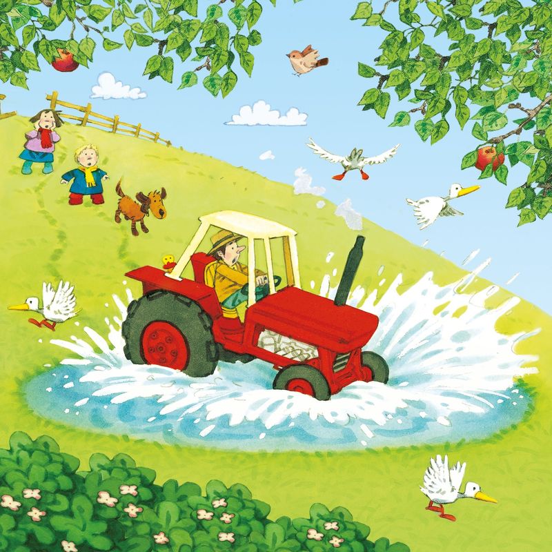 Jucarii, Copii si Bebe - Jucarii si jocuri - Jocuri si puzzle - Puzzle - Set 3 Puzzle + Carte - Poppy and Sam's Book and 3 Jigsaws: Tractors Usborne - Infinity.ro