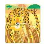 Jucarii, Copii si Bebe - Jucarii si jocuri - Jocuri si puzzle - Puzzle - Set 4 Puzzle + Carte - First Jigsaws And Book: Wild Animals Usborne - Infinity.ro