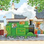 Jucarii, Copii si Bebe - Jucarii si jocuri - Jocuri si puzzle - Puzzle - Set 3 Puzzle + Carte - Poppy and Sam's Book and 3 Jigsaws: Trains Usborne - Infinity.ro