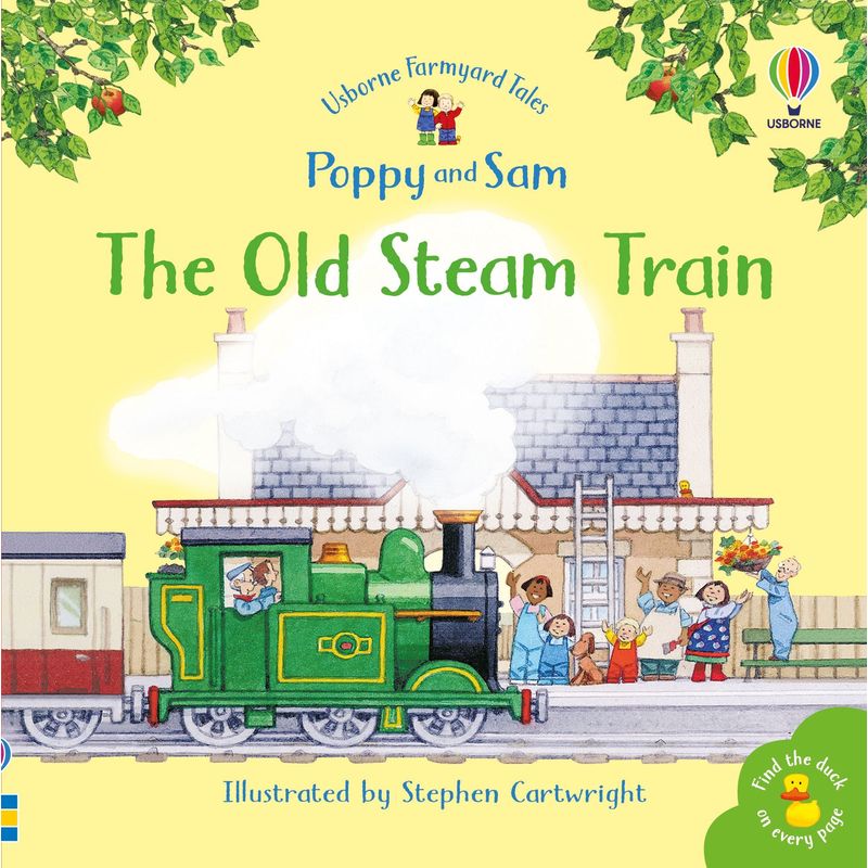 Jucarii, Copii si Bebe - Jucarii si jocuri - Jocuri si puzzle - Puzzle - Set 3 Puzzle + Carte - Poppy and Sam's Book and 3 Jigsaws: Trains Usborne - Infinity.ro