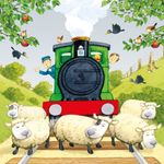 Jucarii, Copii si Bebe - Jucarii si jocuri - Jocuri si puzzle - Puzzle - Set 3 Puzzle + Carte - Poppy and Sam's Book and 3 Jigsaws: Trains Usborne - Infinity.ro