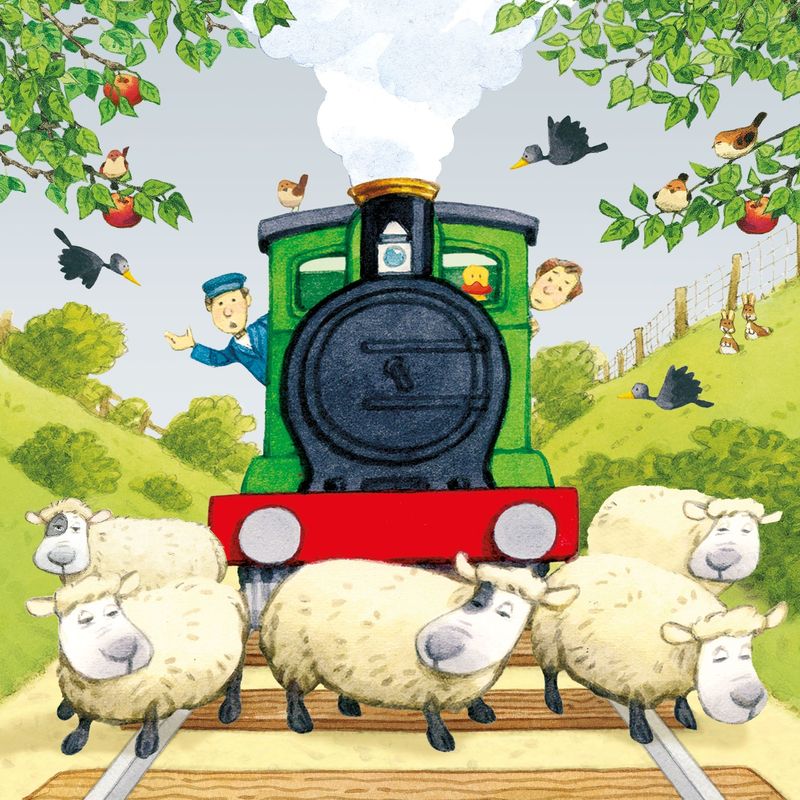 Jucarii, Copii si Bebe - Jucarii si jocuri - Jocuri si puzzle - Puzzle - Set 3 Puzzle + Carte - Poppy and Sam's Book and 3 Jigsaws: Trains Usborne - Infinity.ro