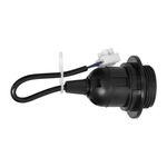 Casa si Gradina - Corpuri si surse de iluminat - Accesorii corpuri de iluminat - Dulie bec E27 Virone LH/E27-27/B/PZ, cu flansa, cablu si bloc terminal, neagra - Infinity.ro