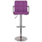 Casa si Gradina - Mobilier - Scaune si fotolii - Scaune - Scaune de bar, 2 buc., violet, piele ecologica - Infinity.ro