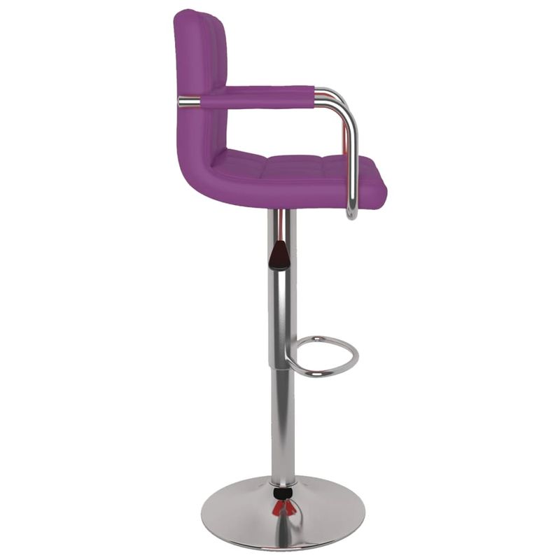 Casa si Gradina - Mobilier - Scaune si fotolii - Scaune - Scaune de bar, 2 buc., violet, piele ecologica - Infinity.ro
