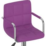 Casa si Gradina - Mobilier - Scaune si fotolii - Scaune - Scaune de bar, 2 buc., violet, piele ecologica - Infinity.ro