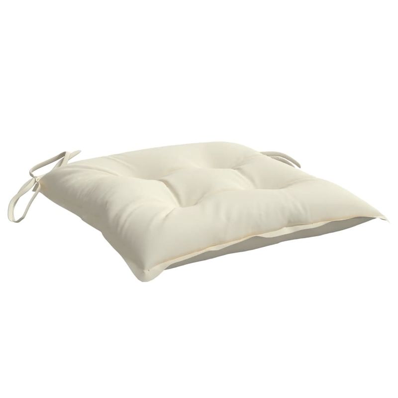 Casa si Gradina - Textile si covoare - Perne si pilote - Perne decorative - Perne de scaun, 4 buc., alb crem, 40x40x7 cm, textil oxford - Infinity.ro