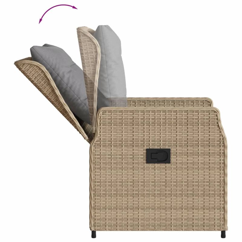 Casa si Gradina - Gradina si terasa - Mobilier exterior - Seturi mobila gradina - Set mobilier de gradina cu perne, 5 piese, bej, poliratan - Infinity.ro