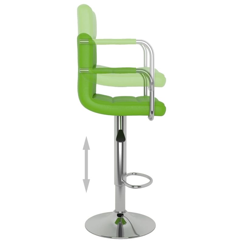 Casa si Gradina - Mobilier - Scaune si fotolii - Scaune - Scaune de bar, 2 buc., verde, piele ecologica - Infinity.ro