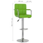 Casa si Gradina - Mobilier - Scaune si fotolii - Scaune - Scaune de bar, 2 buc., verde, piele ecologica - Infinity.ro