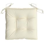 Casa si Gradina - Textile si covoare - Perne si pilote - Perne decorative - Perne de scaun, 2 buc., alb crem, 50x50x7 cm, textil oxford - Infinity.ro
